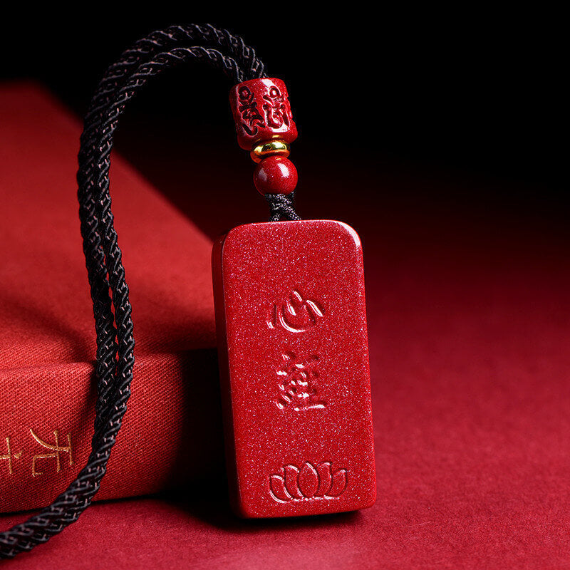 Cinnabar Heart Sutra Amulet