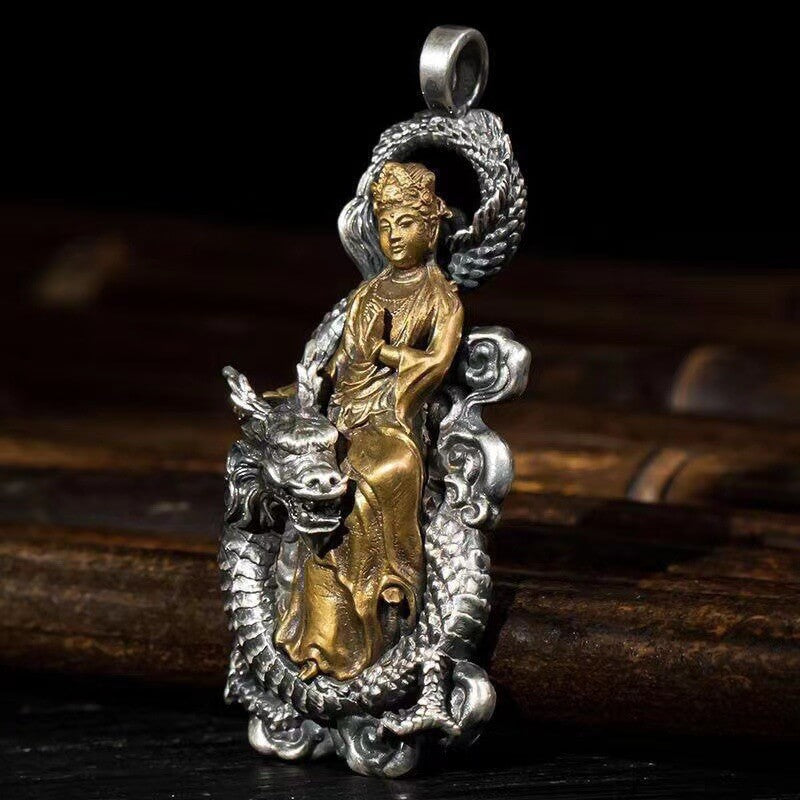 Heart Sutra Guardian Goddess of Mercy Necklace