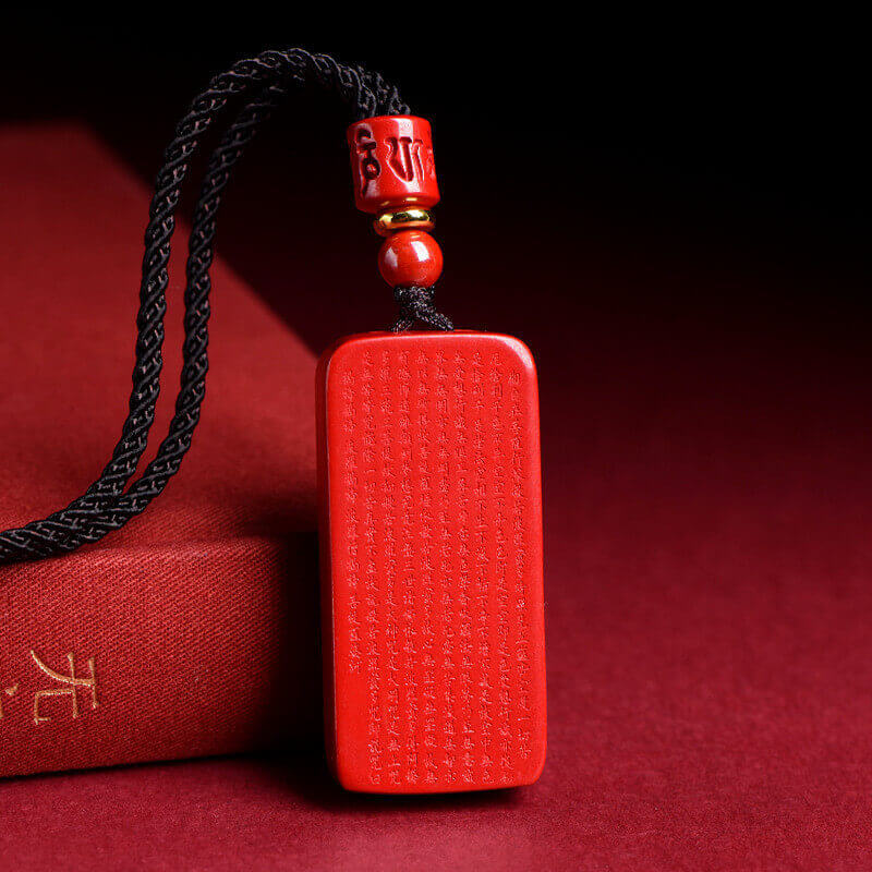 Cinnabar Heart Sutra Amulet