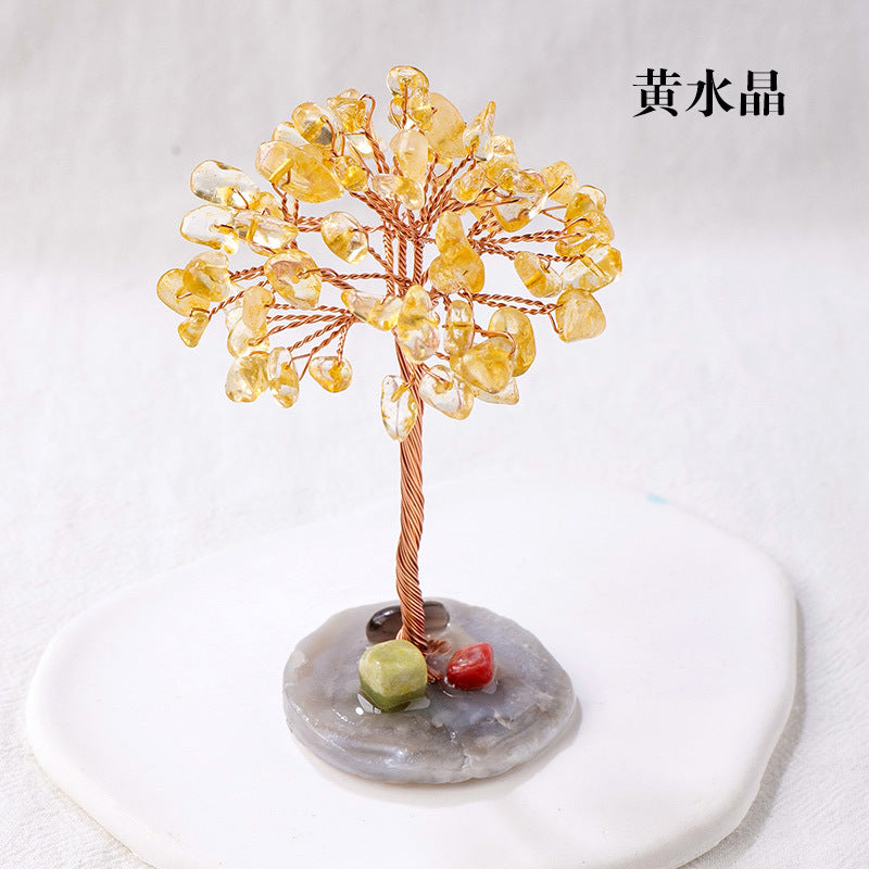 Natural Crystal Raw Stone Tree