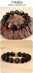 Obsidian Zodiac Guardian Bracelet