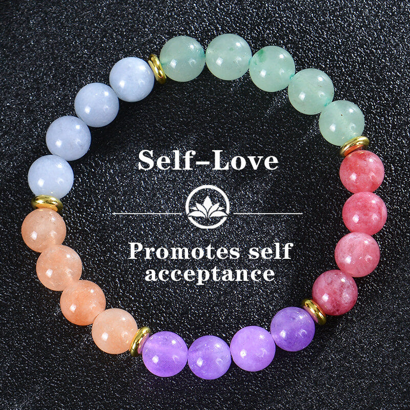 7 Chakra Stone Bracelet for Yoga & Meditation