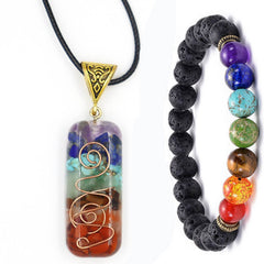 Chakra Necklace with Healing Crystals