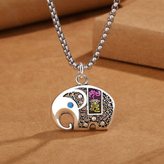 Cloisonné Enamel Lucky Elephant Necklace